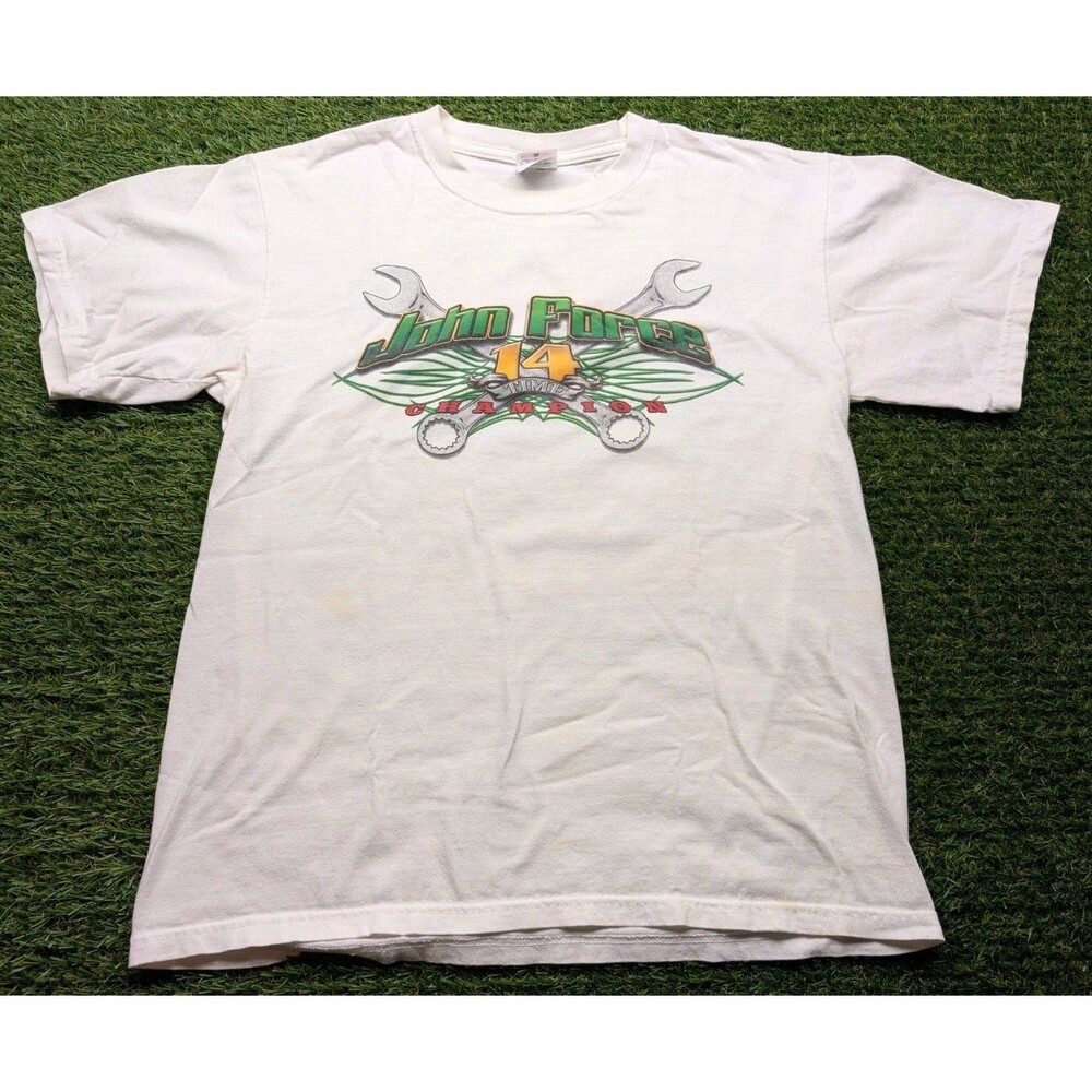 Nascar John Force Racing Tshirt,  Nascar 14 time champion 2007 Castrol GTX SZ M